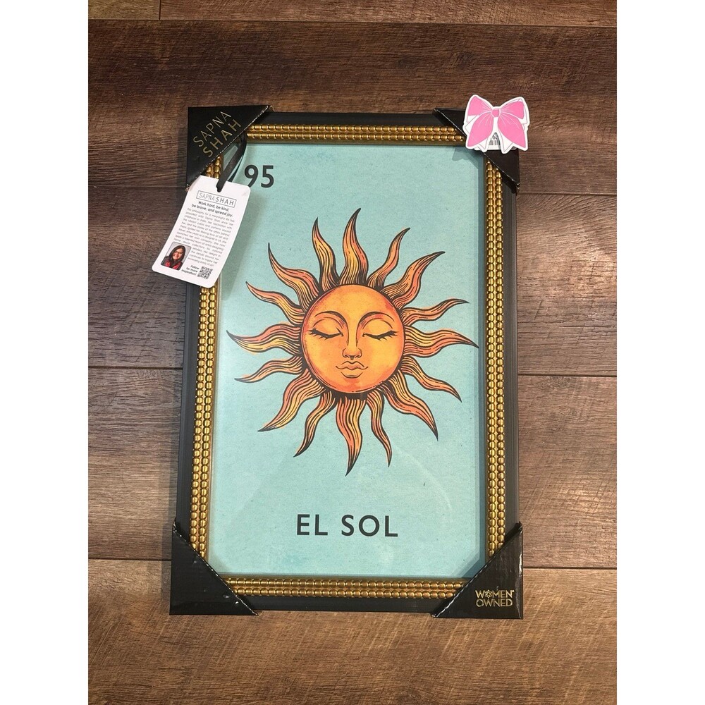 El Sol Loteria #95 Print ~ Wall Art by Sapna Shah